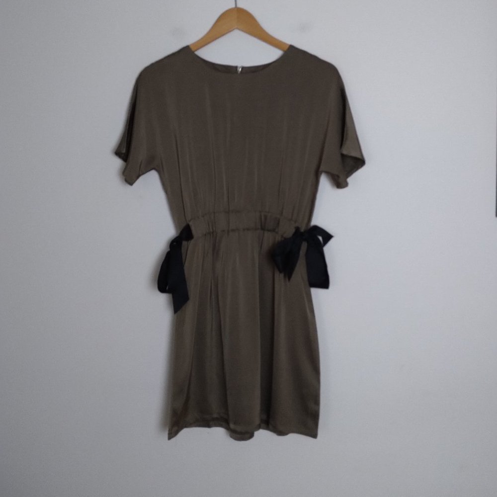 Carpenter Short Sleeve Elastic Waist Dress
